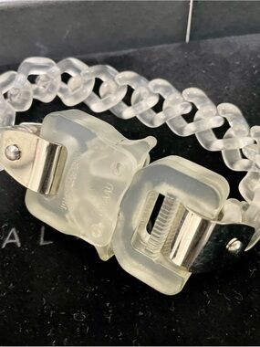 ALYX 1017 9SM Clear/Translucent Bracelet Buckle with Metal Clasp Rare